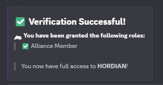 Verification Successful